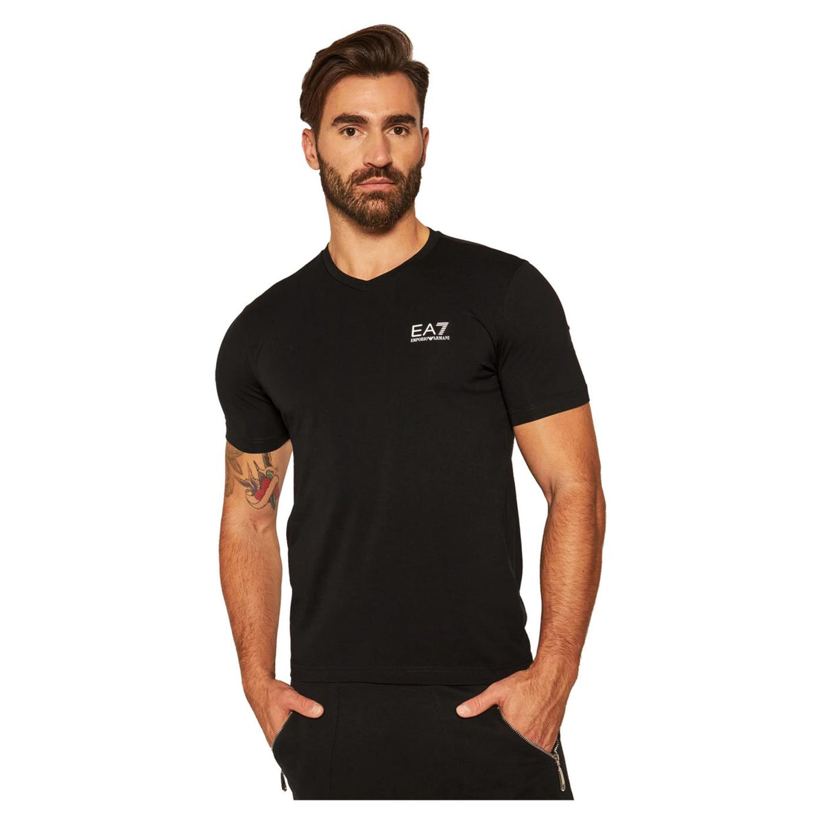 EMPORIO ARMANI 7 EA7 T-SHIRT MC STRETCH - seconda immagine