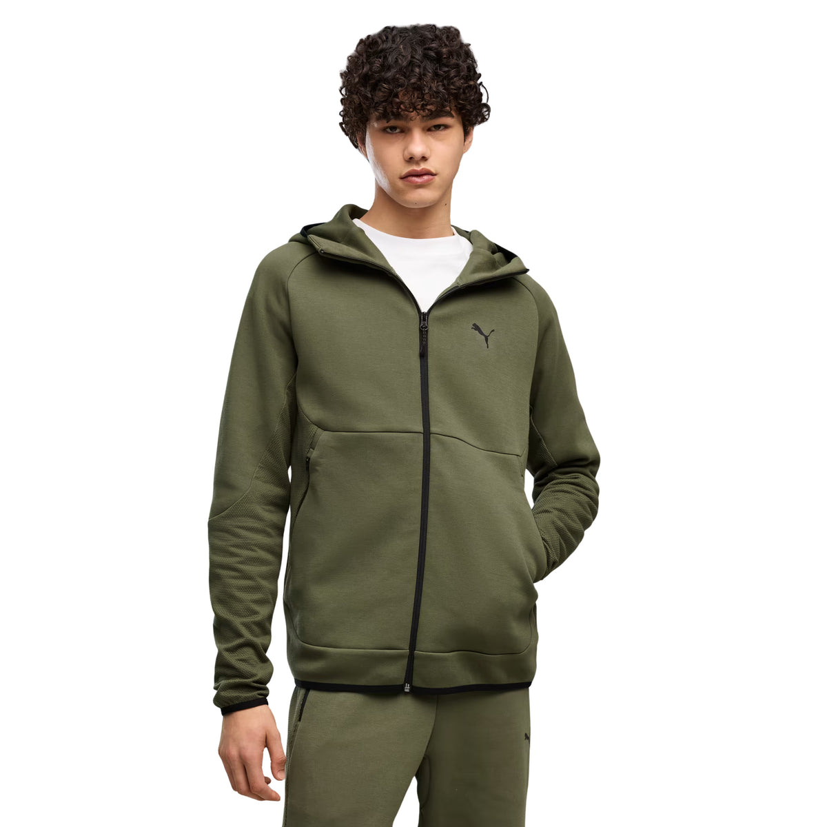 PUMA PUMATECH FULL ZIP HOODIE - Militare - immagine principale