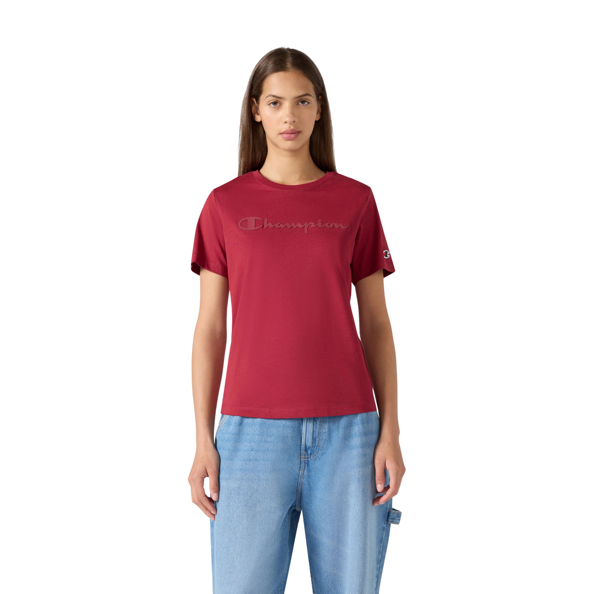 CHAMPION SS TEE WOMAN - Bordeaux - immagine principale