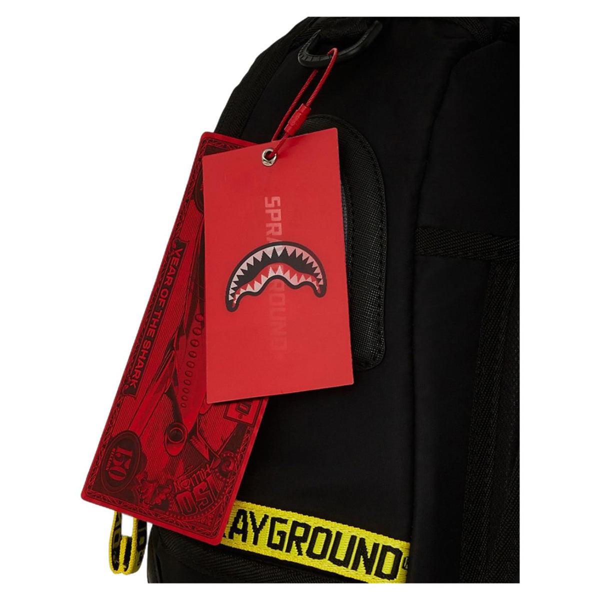 SPRAYGROUND SHARK CENTRAL YELLOW TAPE - vista 4