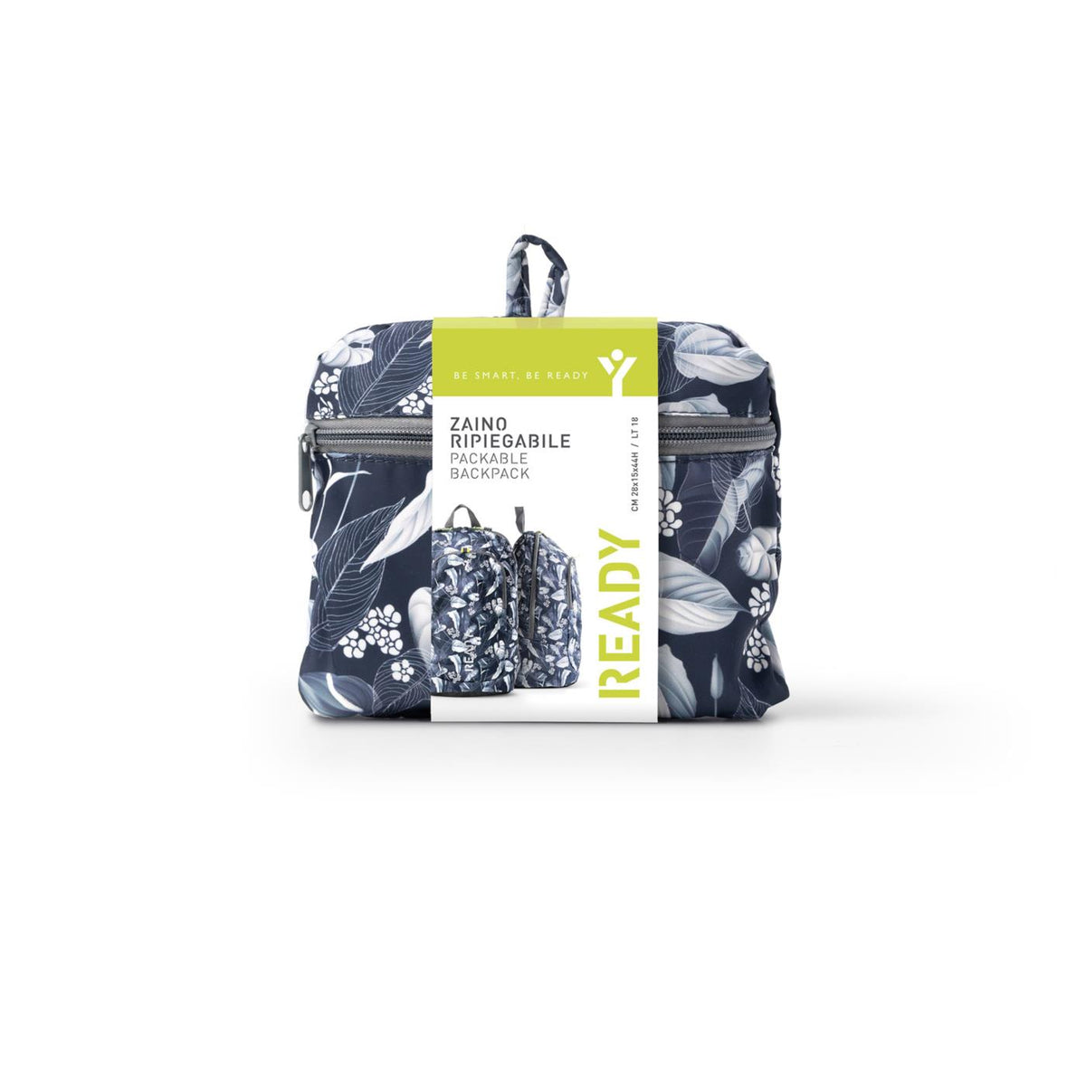 INTEMPO ZAINO RIPIEGABILE PATTERN - Blu - vista 5