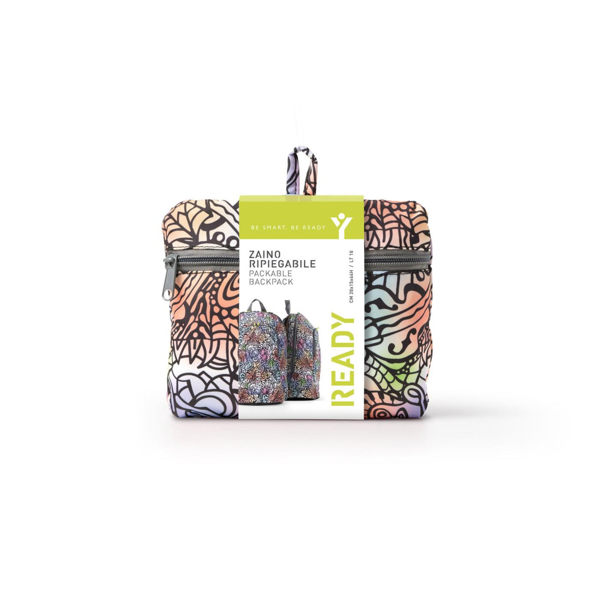 INTEMPO ZAINO RIPIEGABILE PATTERN - Multicolor - vista 5