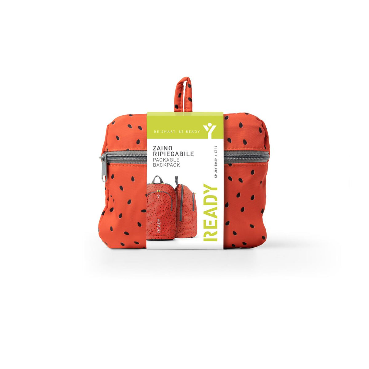 INTEMPO ZAINO RIPIEGABILE PATTERN - Rosso - vista 5