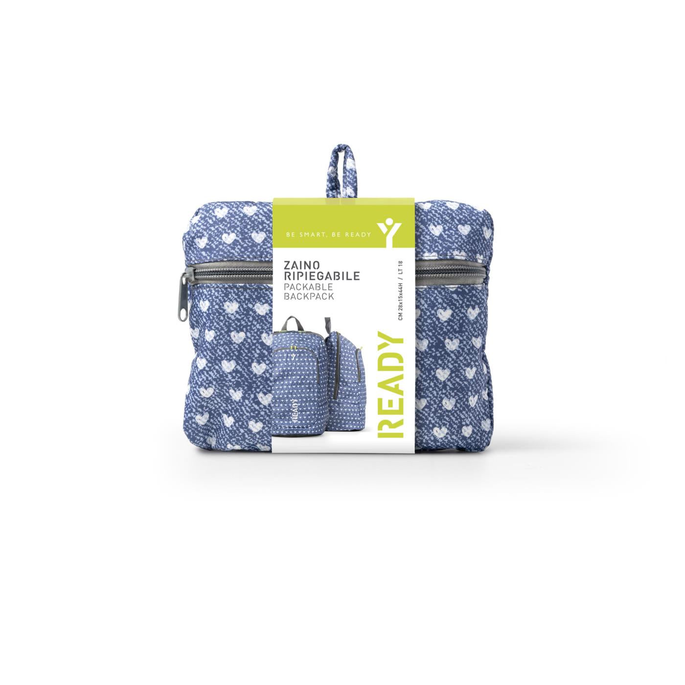 INTEMPO ZAINO RIPIEGABILE PATTERN - Denim - vista 5