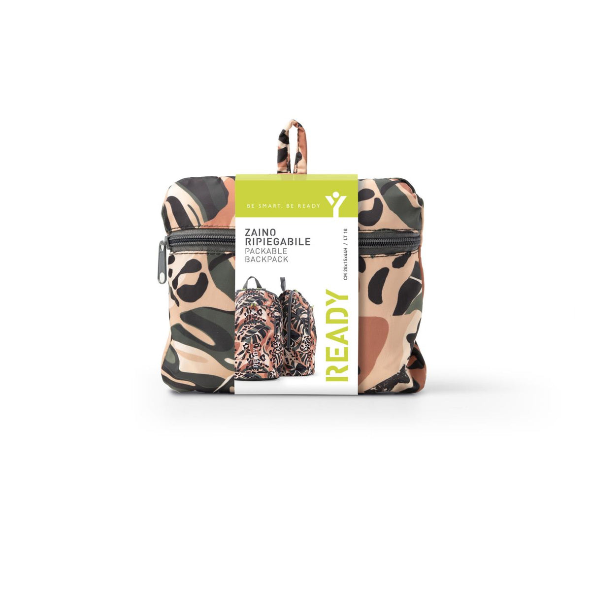 INTEMPO ZAINO RIPIEGABILE PATTERN - Arancione - vista 5
