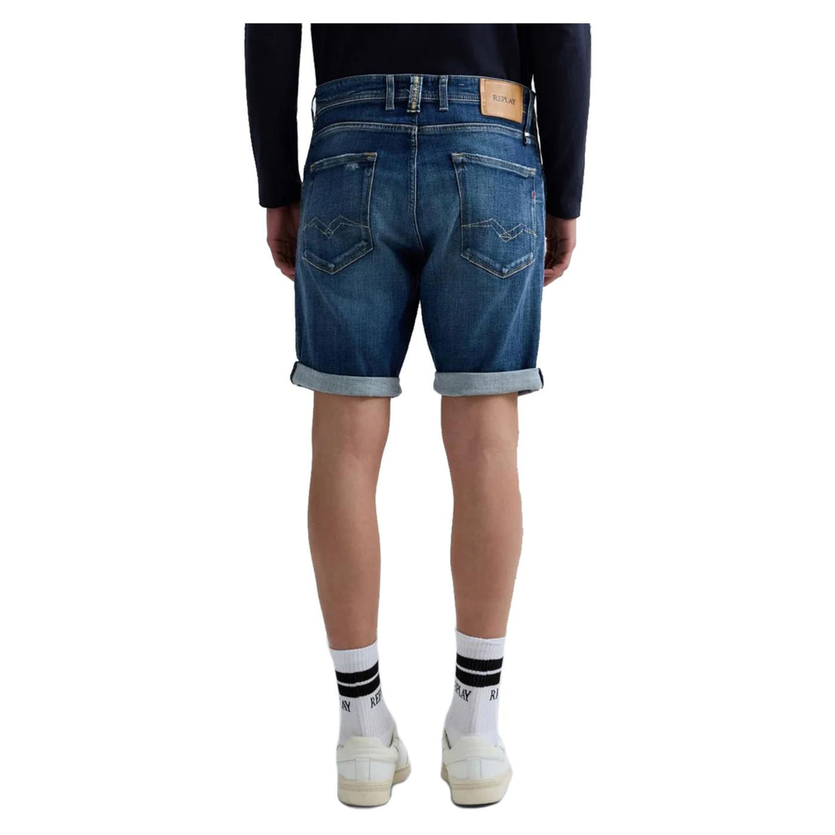 REPLAY BERMUDA IN DENIM - Denim - vista 2