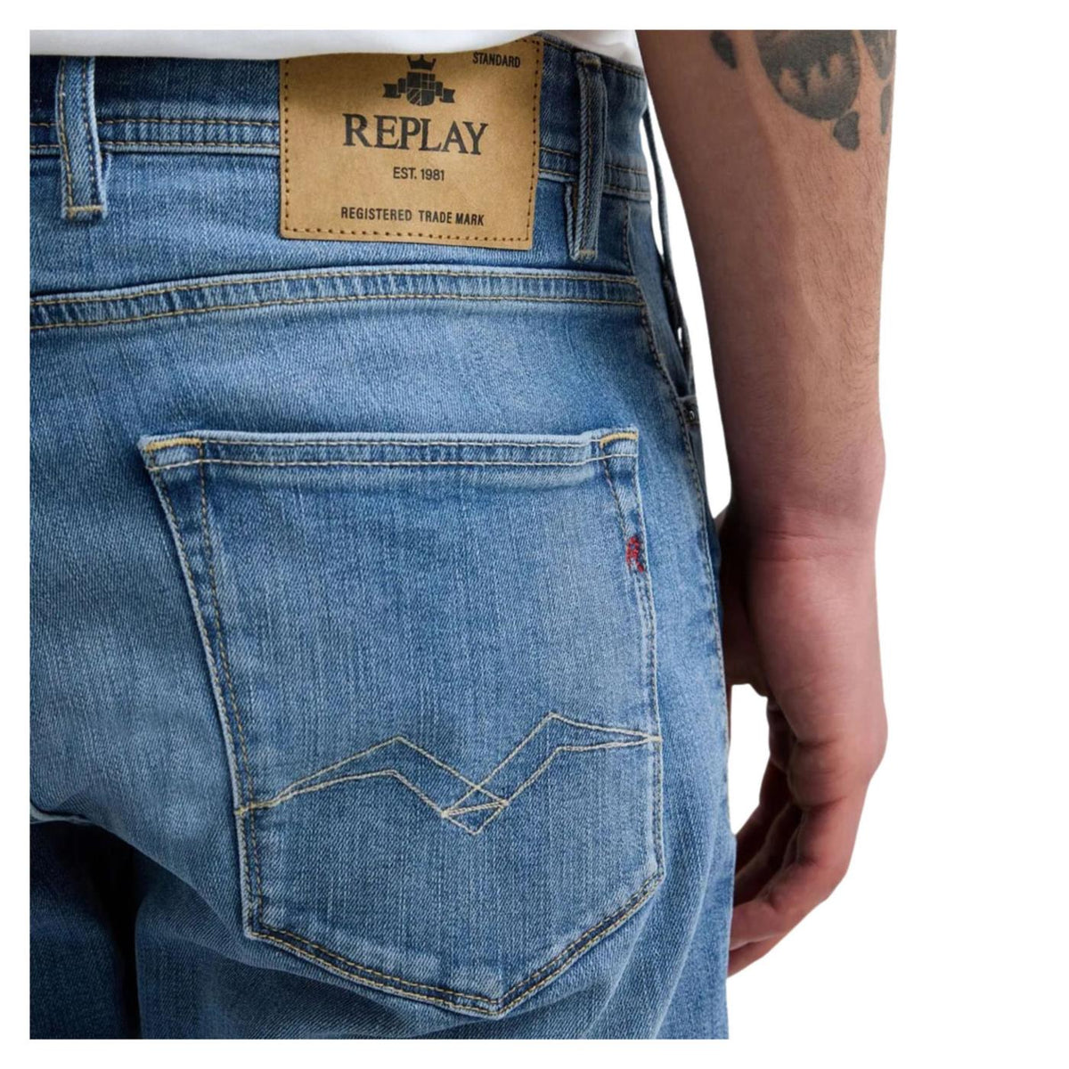 REPLAY BERMUDA IN DENIM - Denim - vista 4