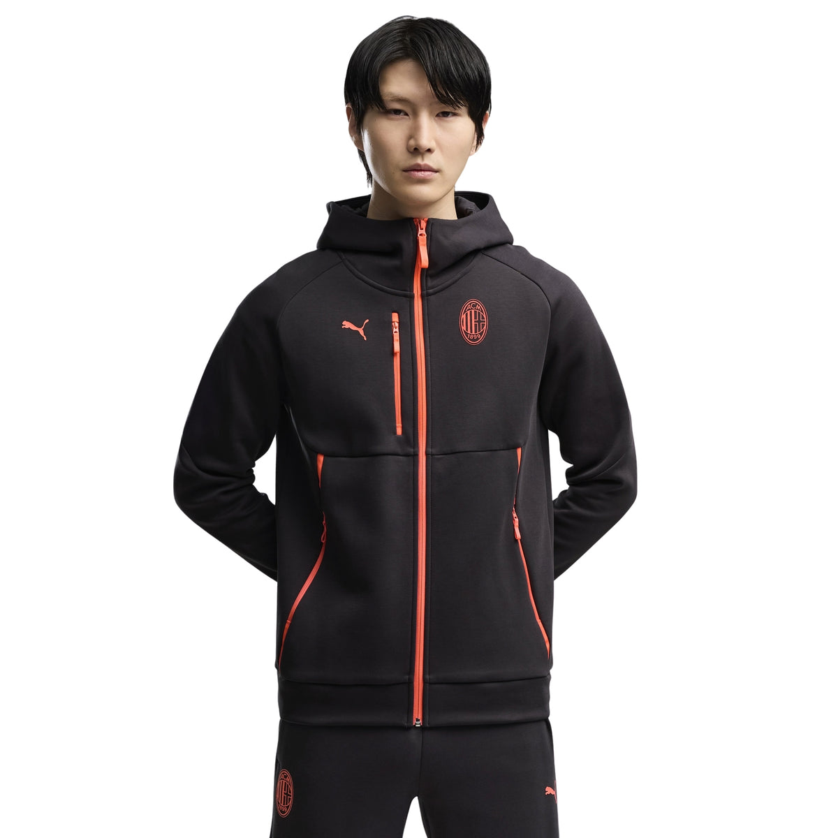 PUMA AC MILAN PUMATECH FZ HOOD - Nero - immagine principale