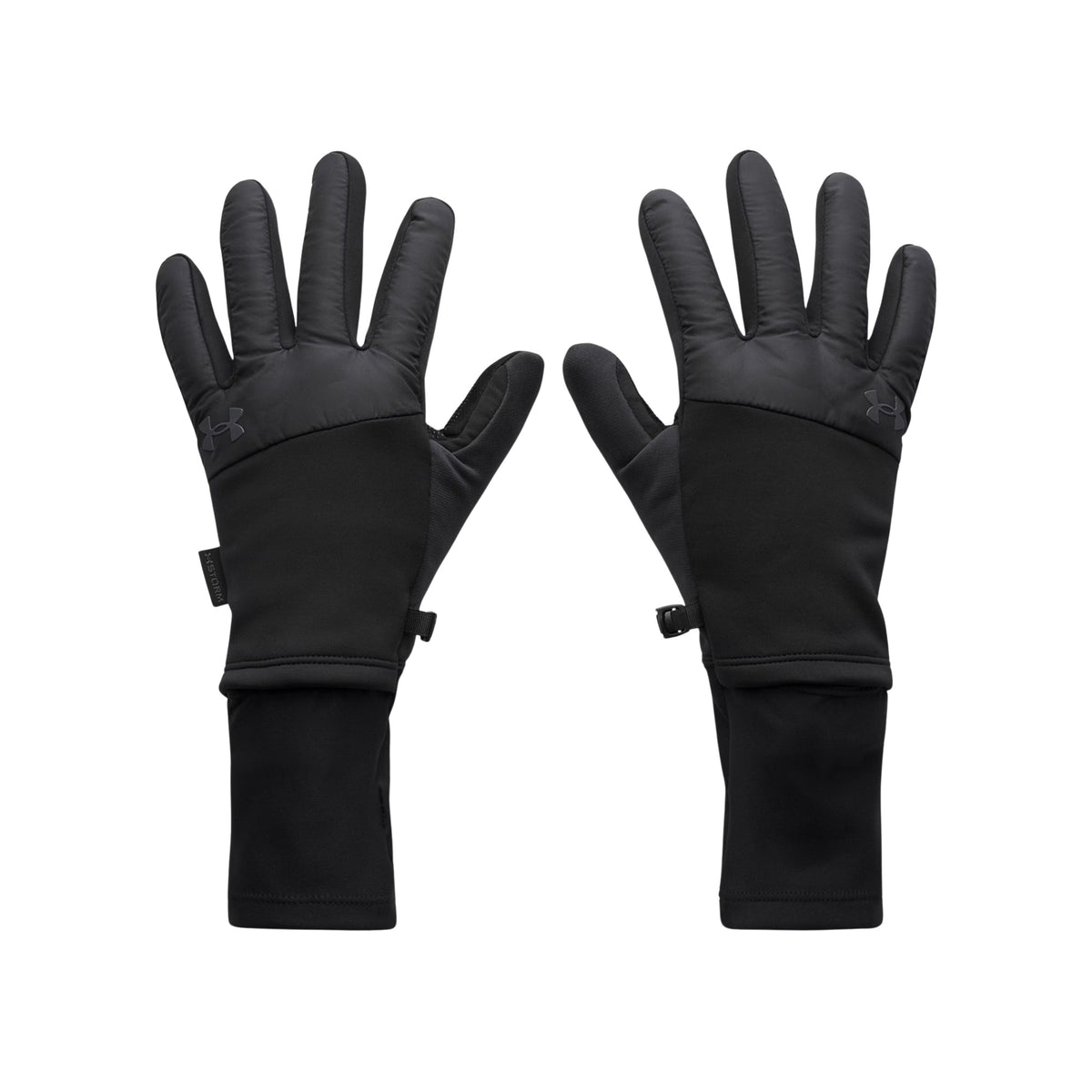 UNDER ARMOUR STORM FLEECE RUN GLOVES - Nero - immagine principale