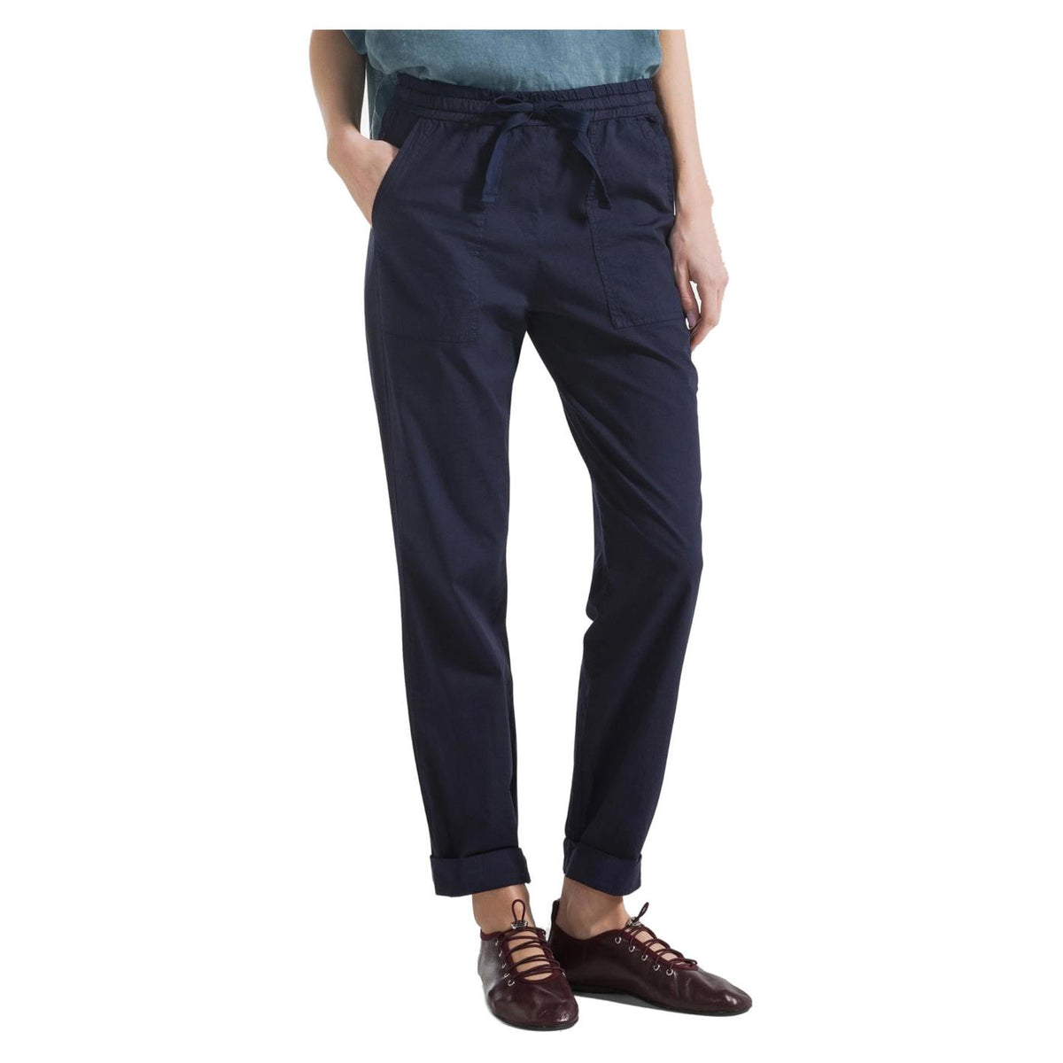 DEHA PANTALONE DRITTO POPELINE