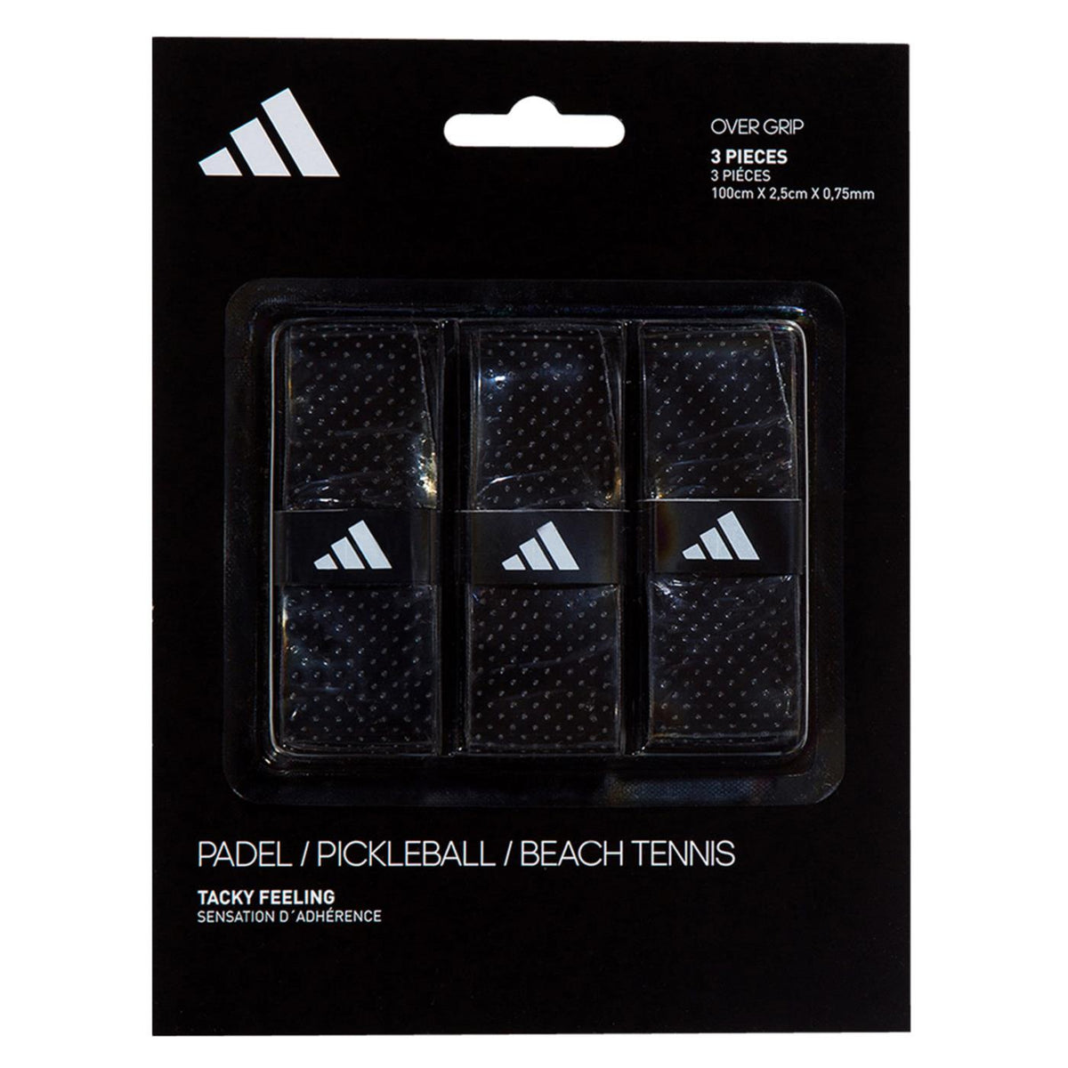 ADIDAS SET OVERGRIP 3 UNITS - Nero - immagine principale