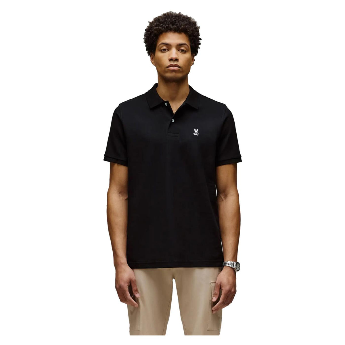 PSYCHO BUNNY CLASSIC POLO BLACK
