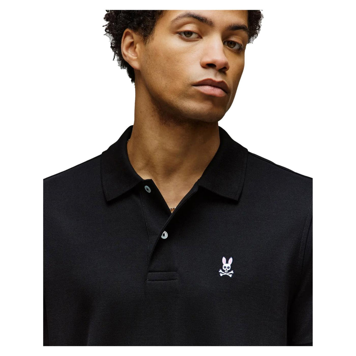 PSYCHO BUNNY CLASSIC POLO BLACK - seconda immagine