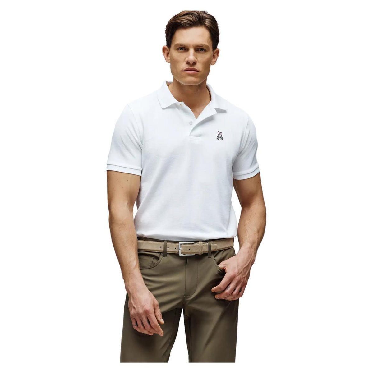 PSYCHO BUNNY CLASSIC POLO WHITE
