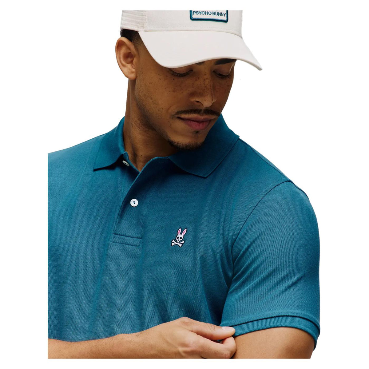 PSYCHO BUNNY CLASSIC PIQUE POLO - Turchese - vista 2