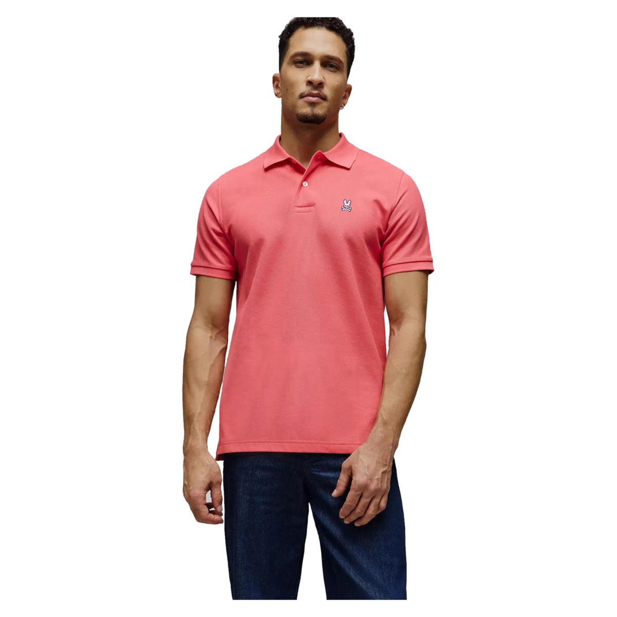 PSYCHO BUNNY CLASSIC PIQUE POLO - Corallo - immagine principale