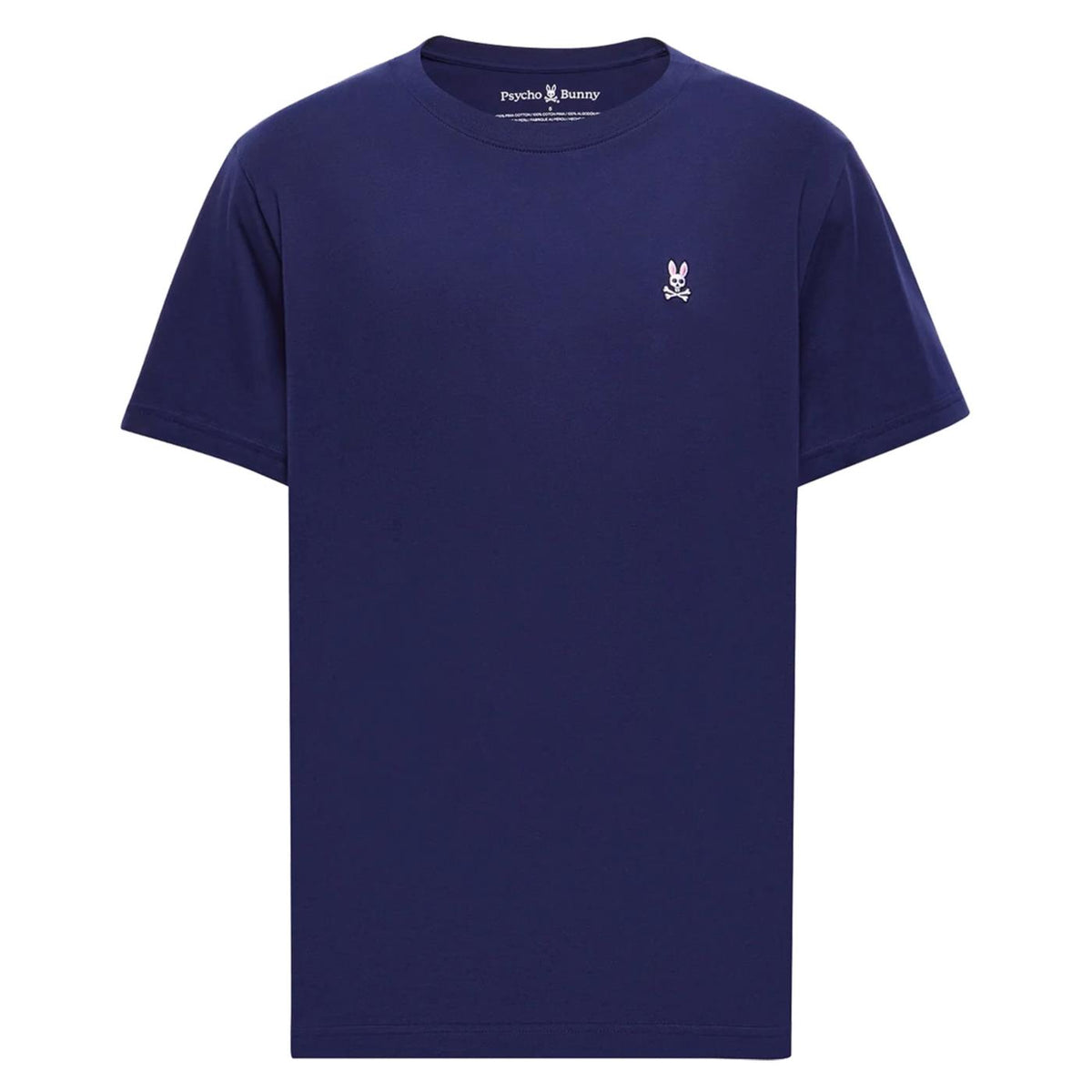 PSYCHO BUNNY CLASSIC CREW NECK TEE - Blu - vista 4