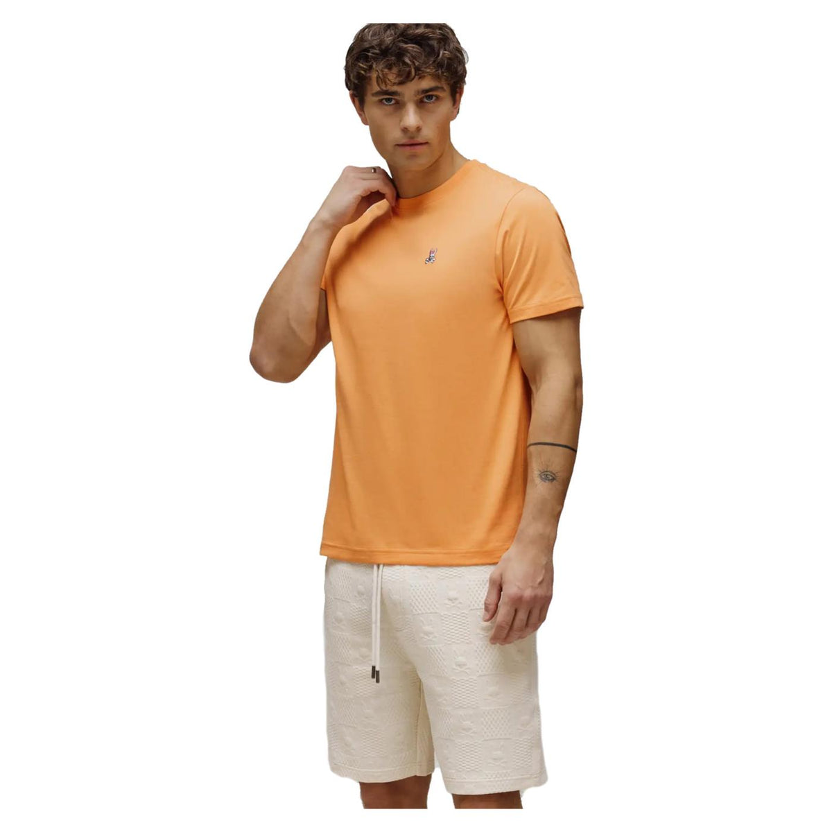 PSYCHO BUNNY CLASSIC CREW NECK TEE - Arancione - immagine principale