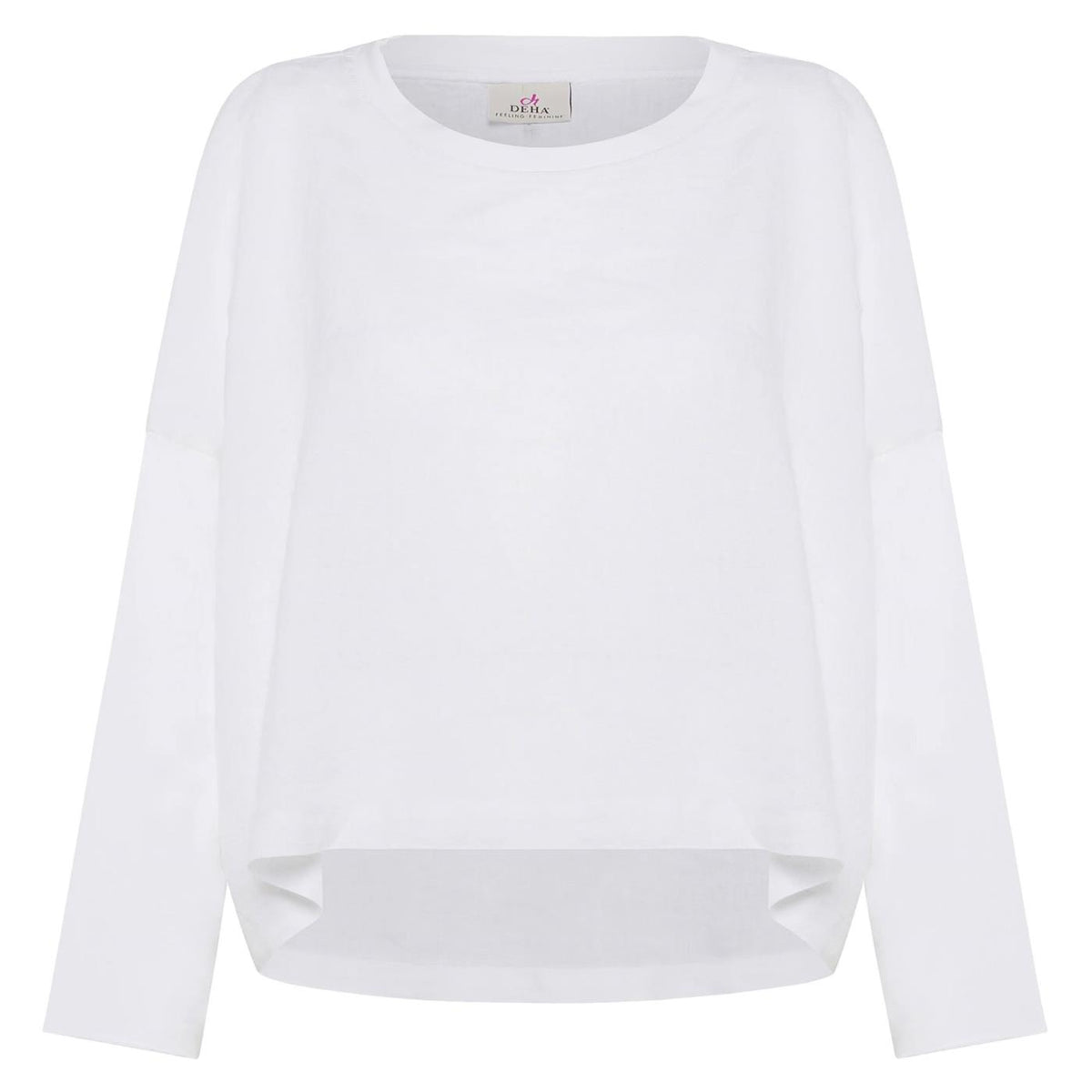 DEHA SWEATSHIRT WITH LINEN INSERT