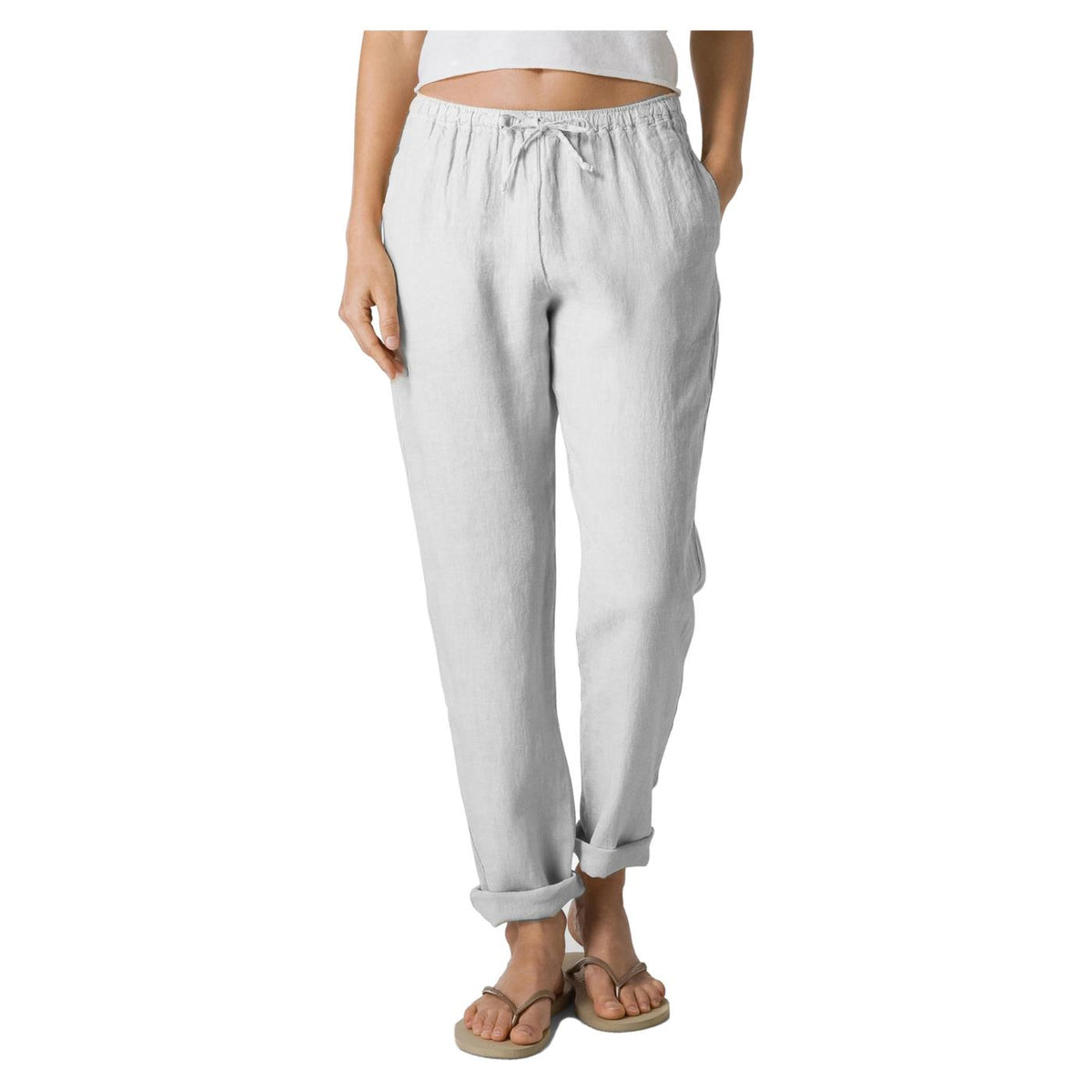 DEHA PANTALONE DRITTO IN LINO - seconda immagine