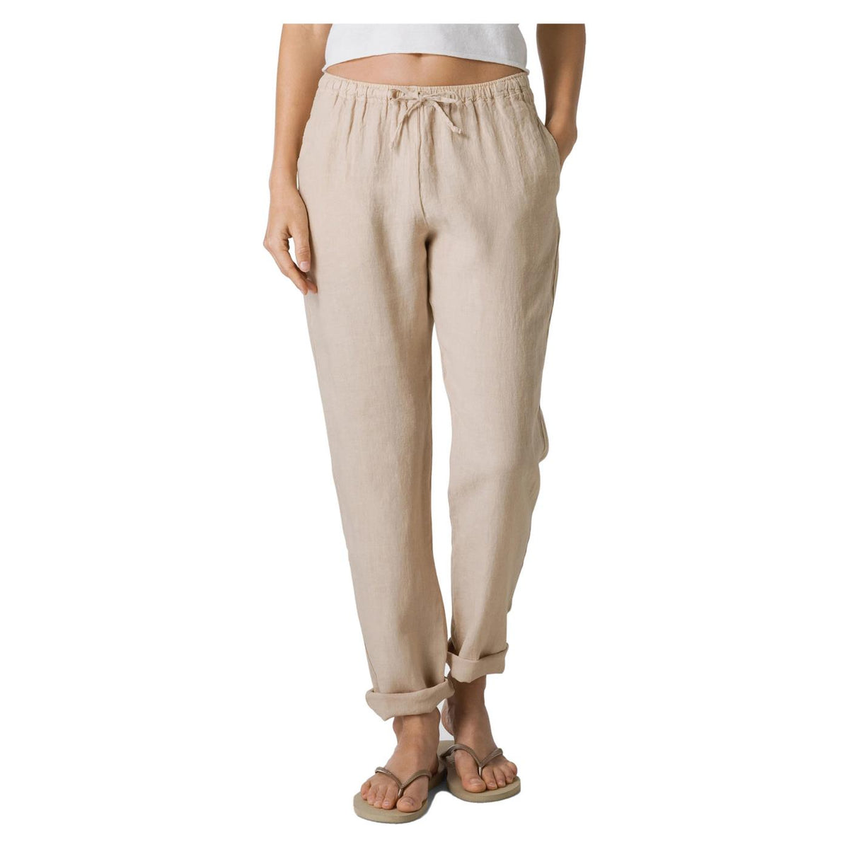 DEHA PANTALONE DRITTO IN LINO