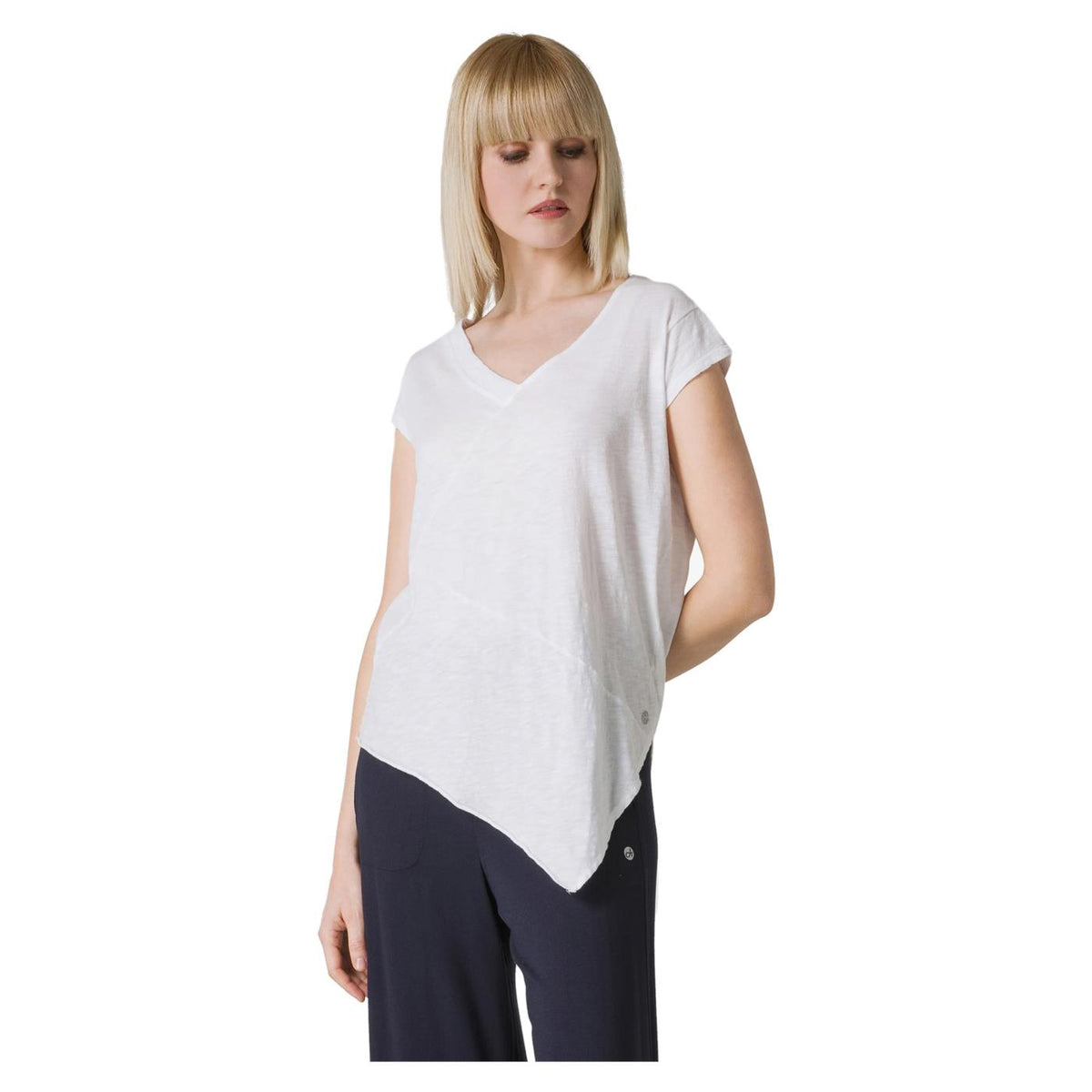 DEHA TEE ASIMMETRICA V-NECK - seconda immagine