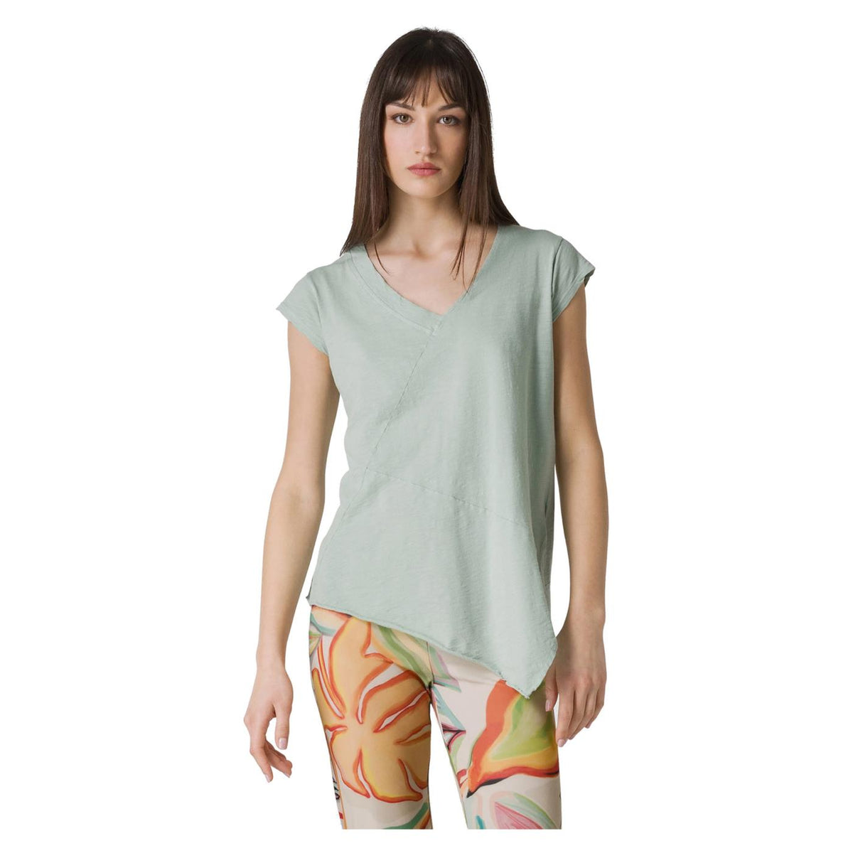 DEHA TEE ASIMMETRICA V-NECK