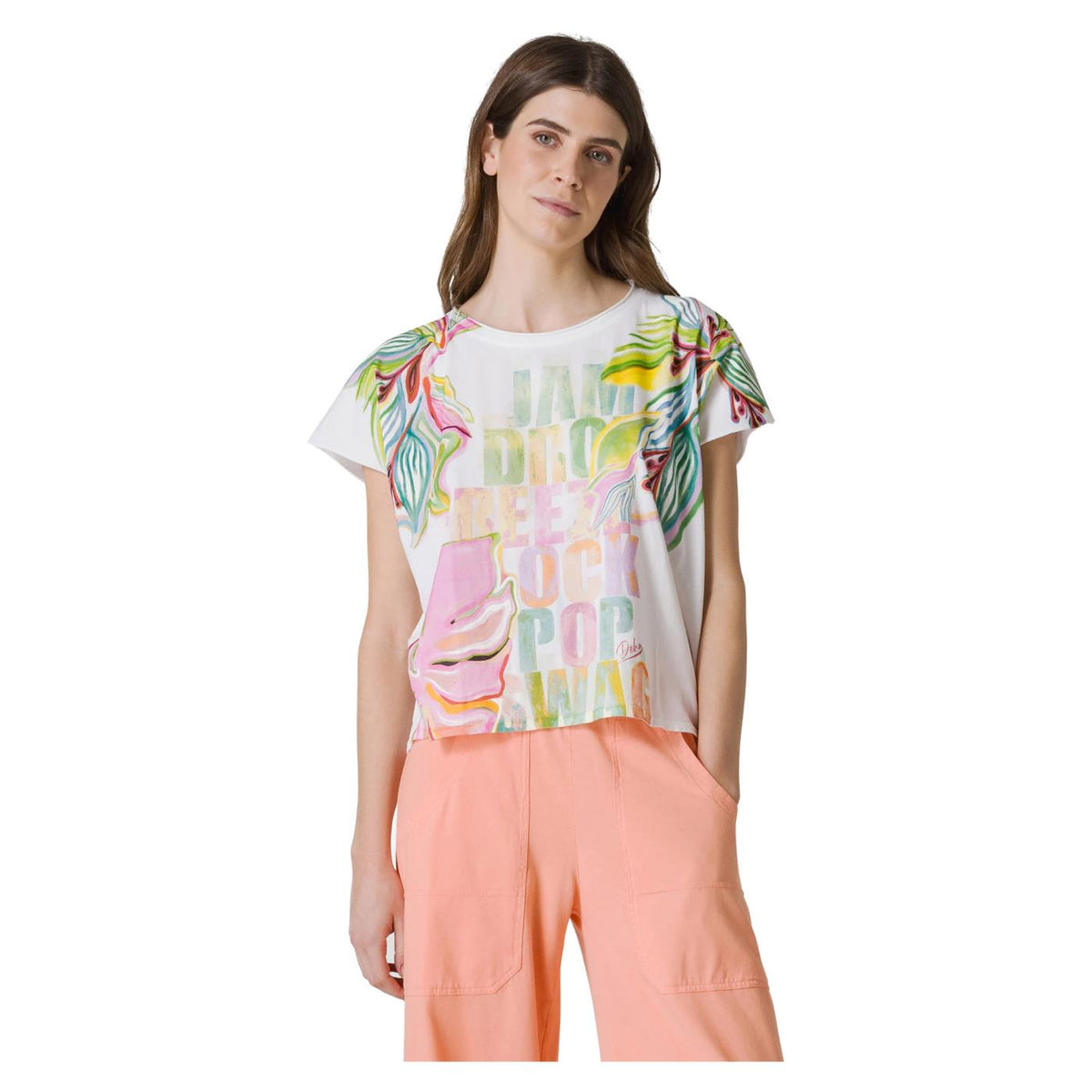 DEHA SLEEVELESS TEE WITH PRINT - seconda immagine