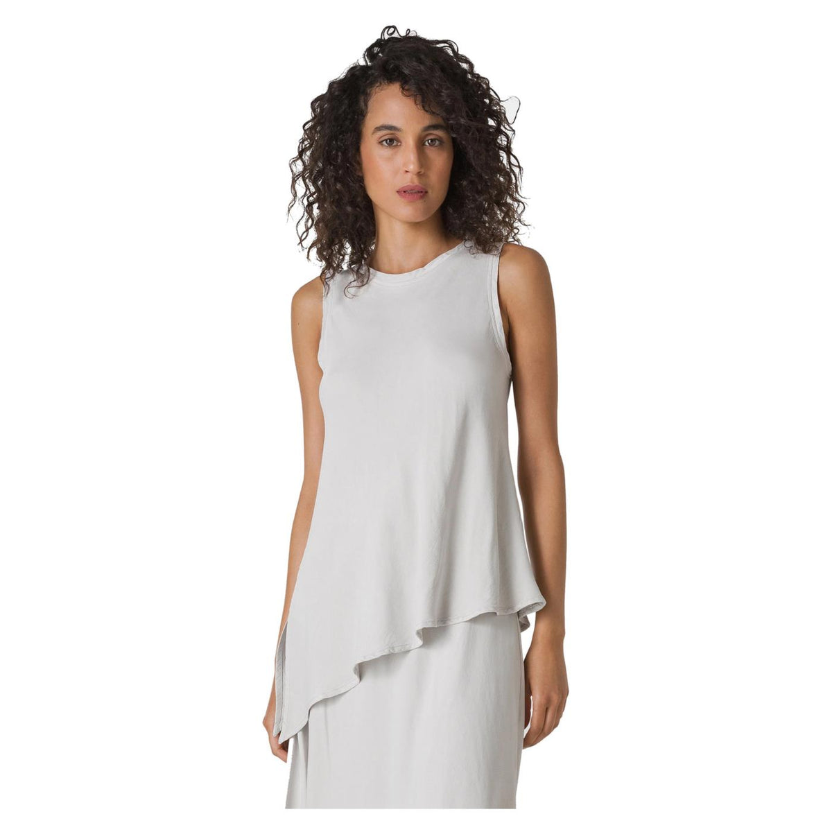 DEHA BLUSA ASIMMETRICA IN RASO - seconda immagine