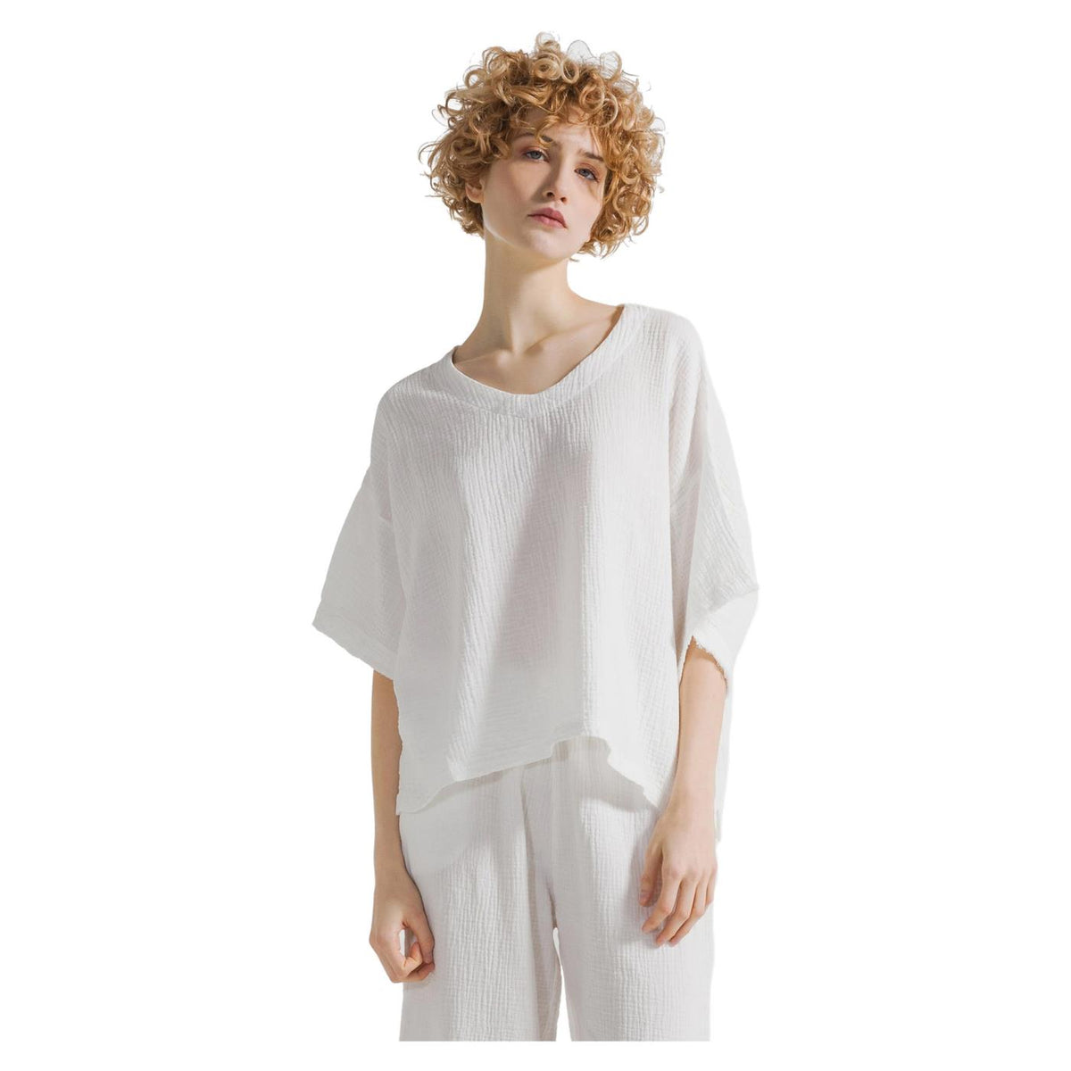 DEHA BLUSA IN GARZA DI COTONE