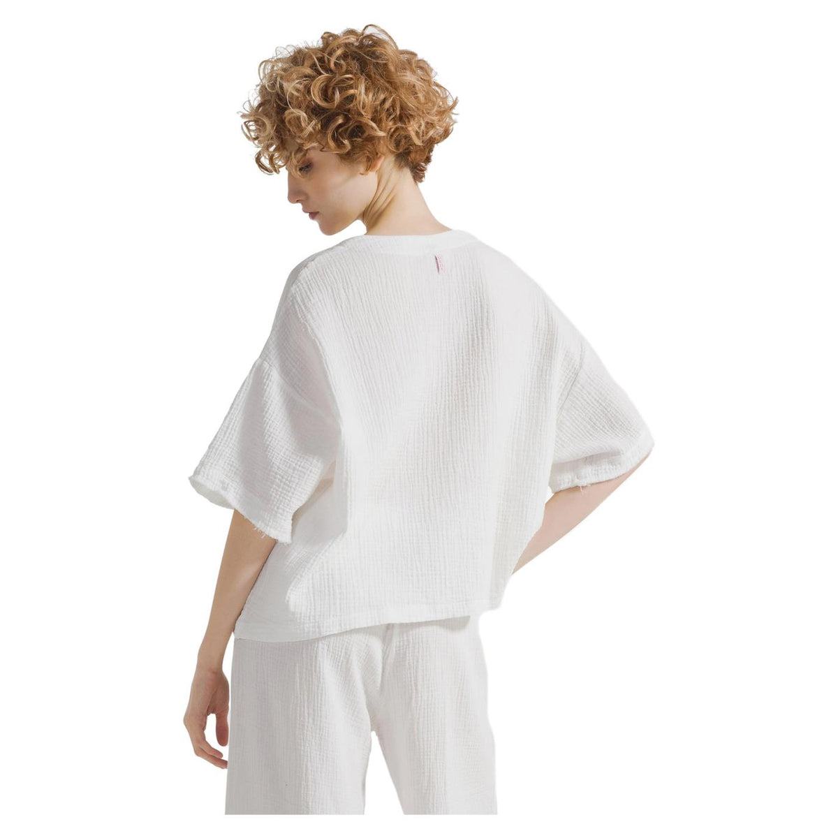 DEHA BLUSA IN GARZA DI COTONE - seconda immagine
