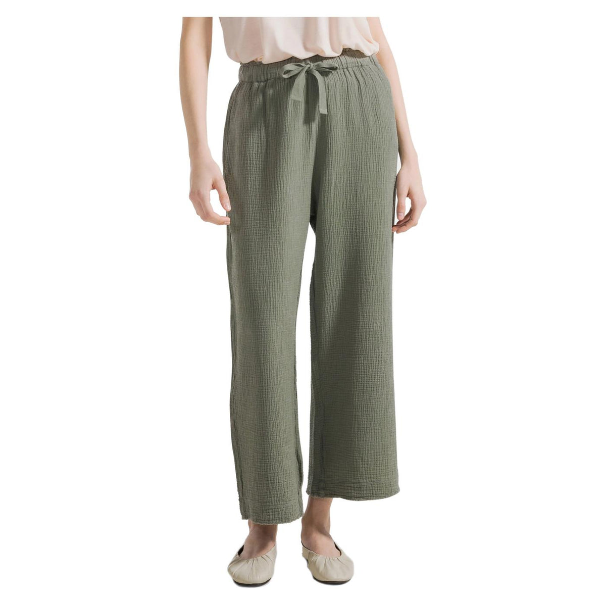 DEHA COTTON GAUZE TROUSERS