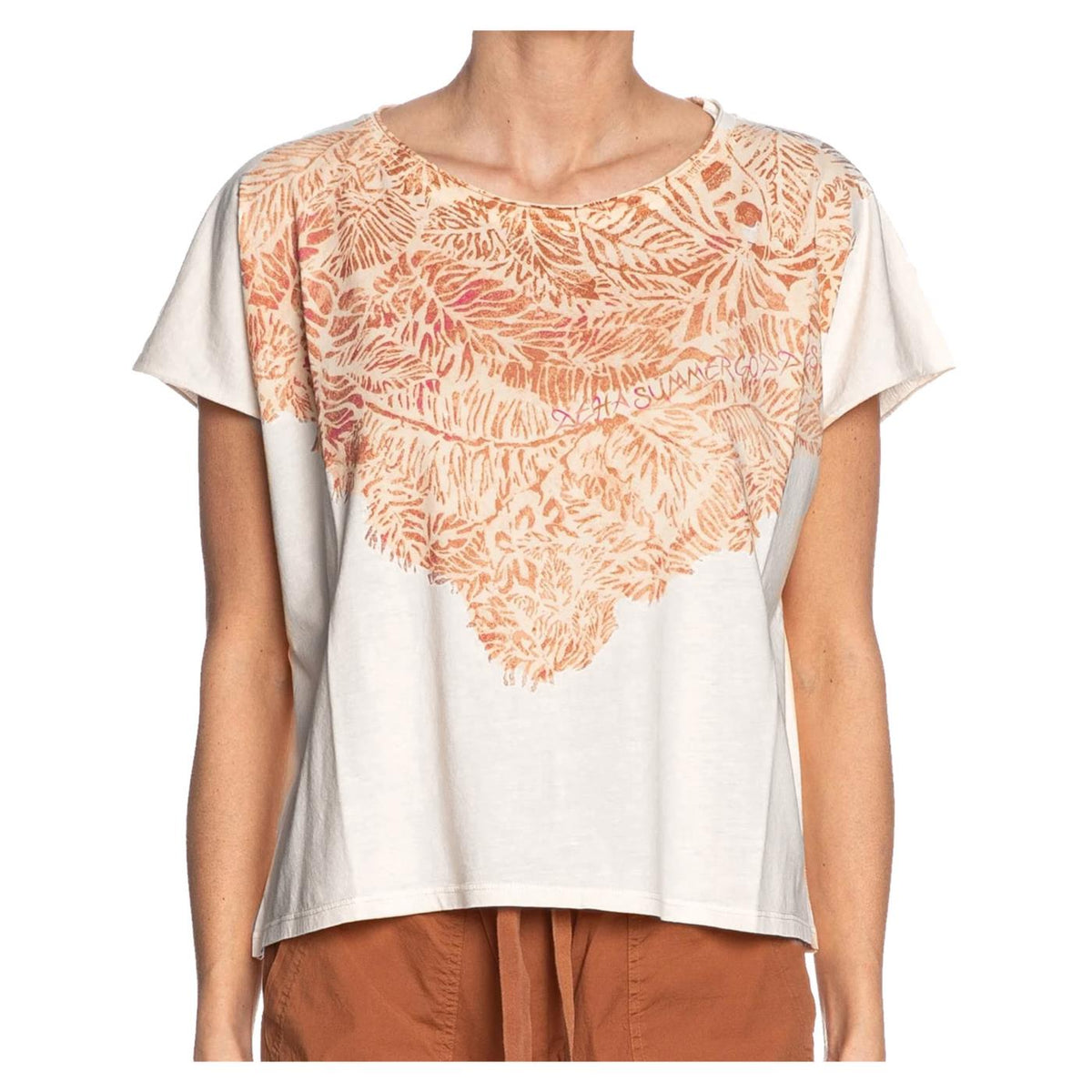 DEHA SLEEVELESS TEE WITH PRINT