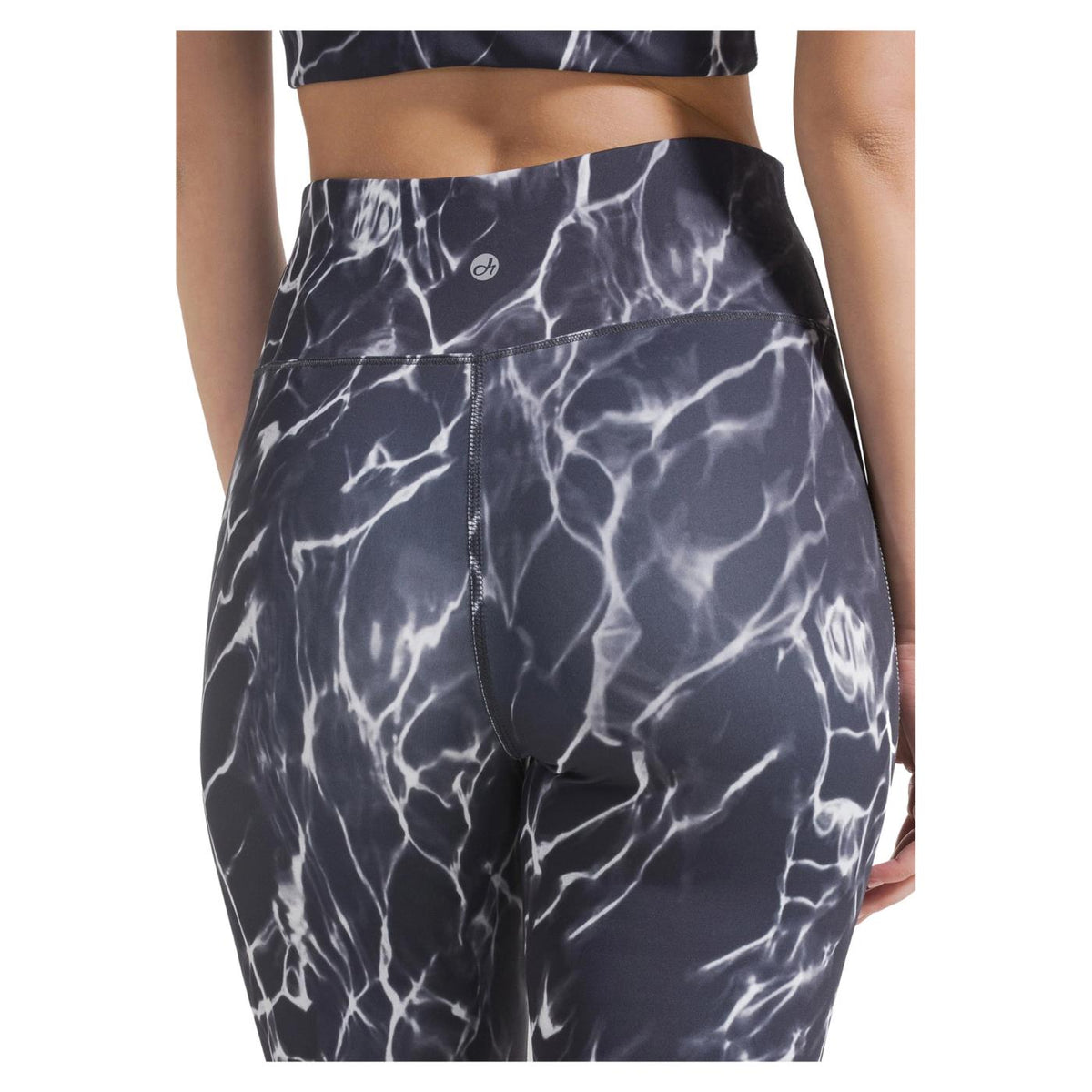 DEHA LEGGINGS 7/8 ALLOVER - Nero - vista 3