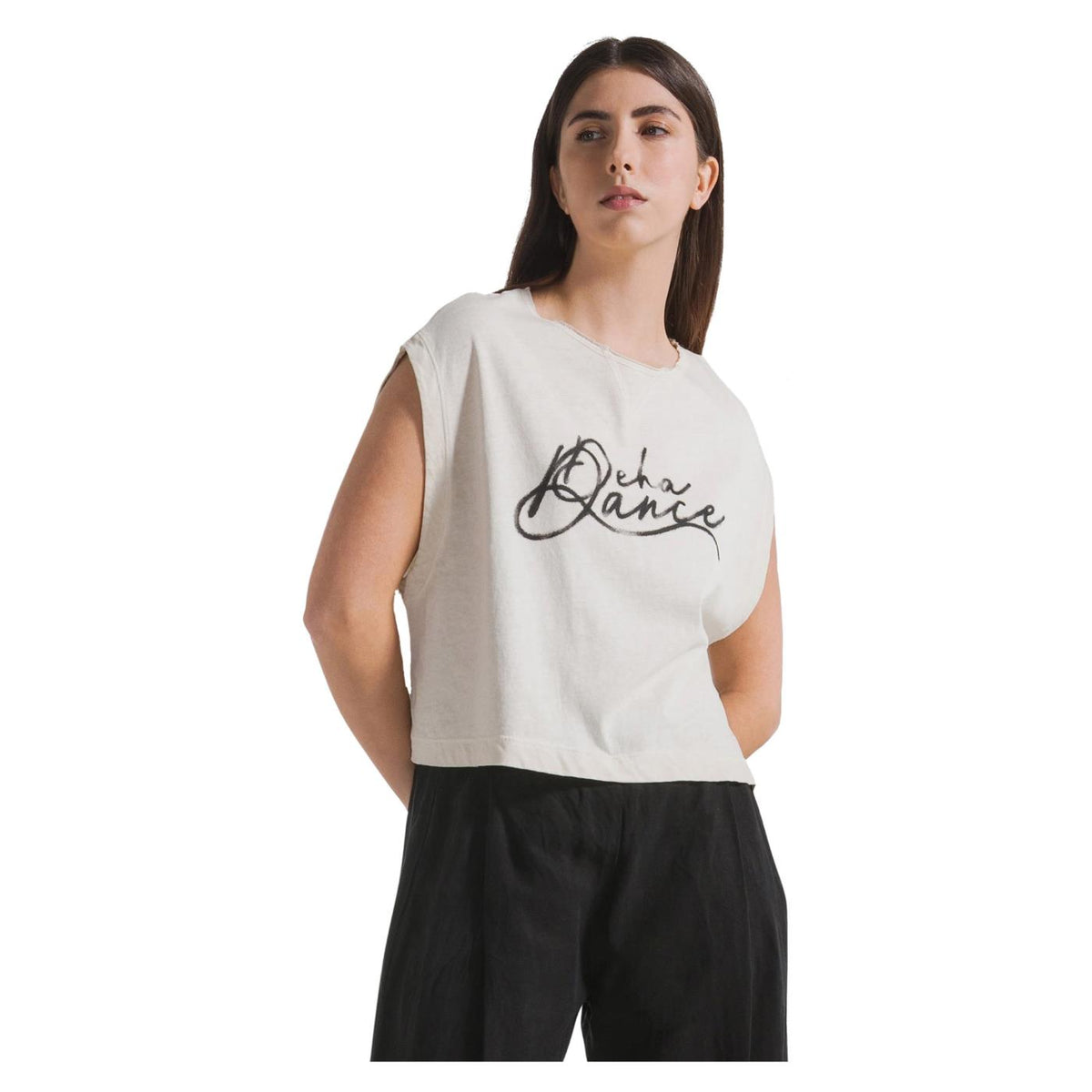 DEHA T-SHIRT EFFETTO FADE - Bianco - immagine principale