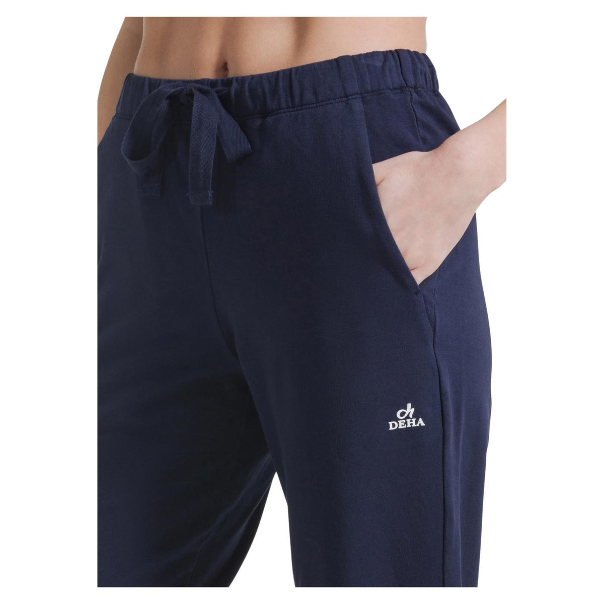 DEHA PANTALONI JOGGER IN FELPA - Blu - vista 3