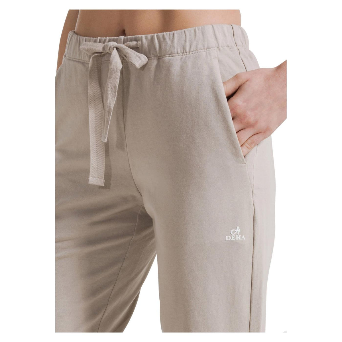 DEHA PANTALONI JOGGER IN FELPA - Beige - vista 3