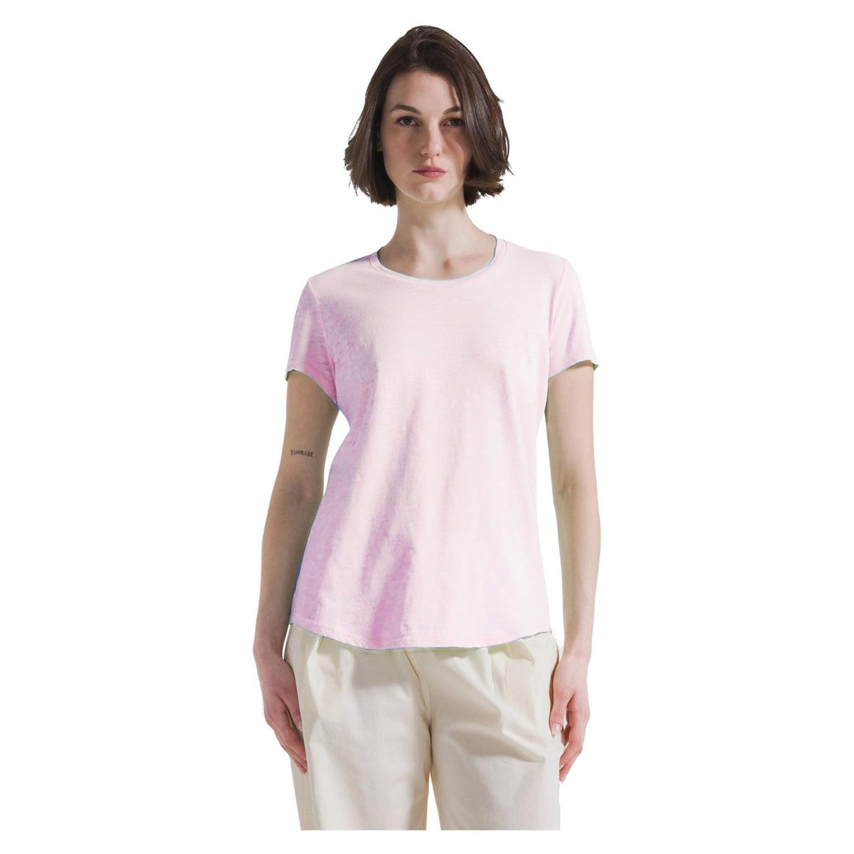 DEHA T-SHIRT JERSEY FIAMMATO - Rosa - immagine principale