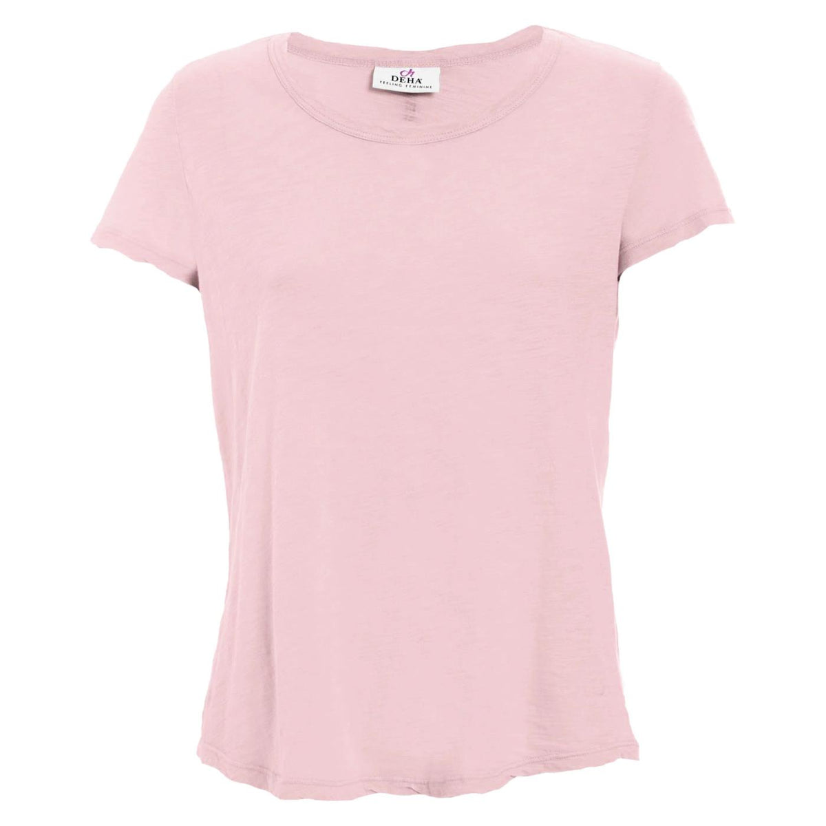 DEHA T-SHIRT JERSEY FIAMMATO - Rosa - vista 3
