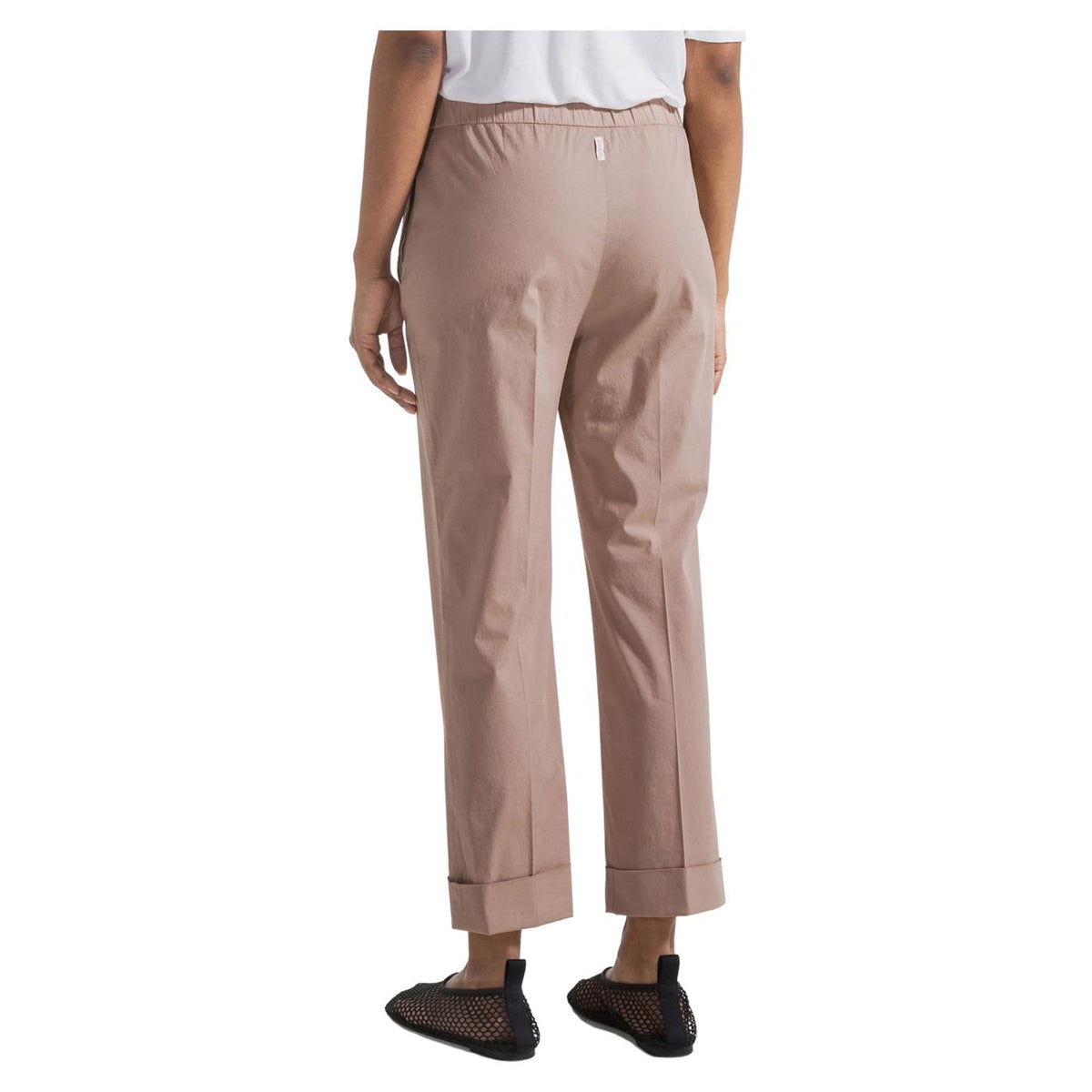 DEHA PANT DRITTO IN POPELINE - Beige - vista 2