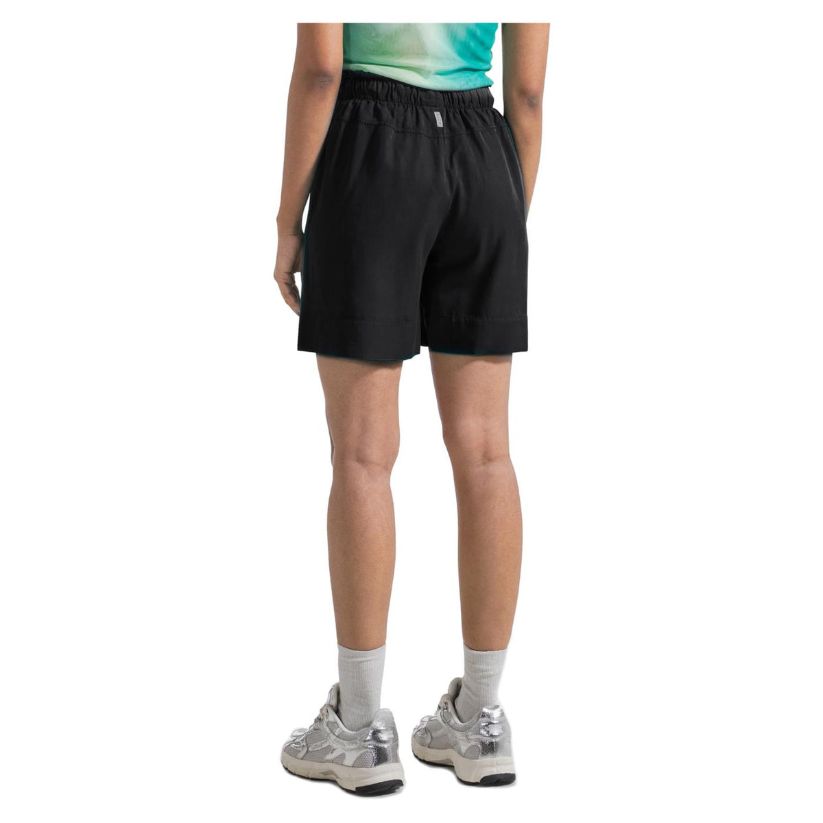 DEHA SHORTS IN TENCEL - Nero - vista 2