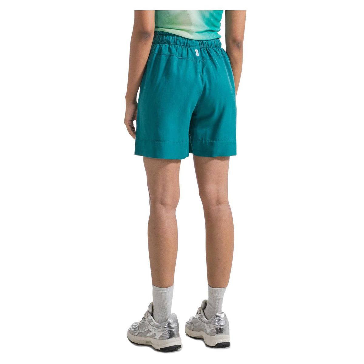 DEHA SHORTS IN TENCEL - Verde - vista 2