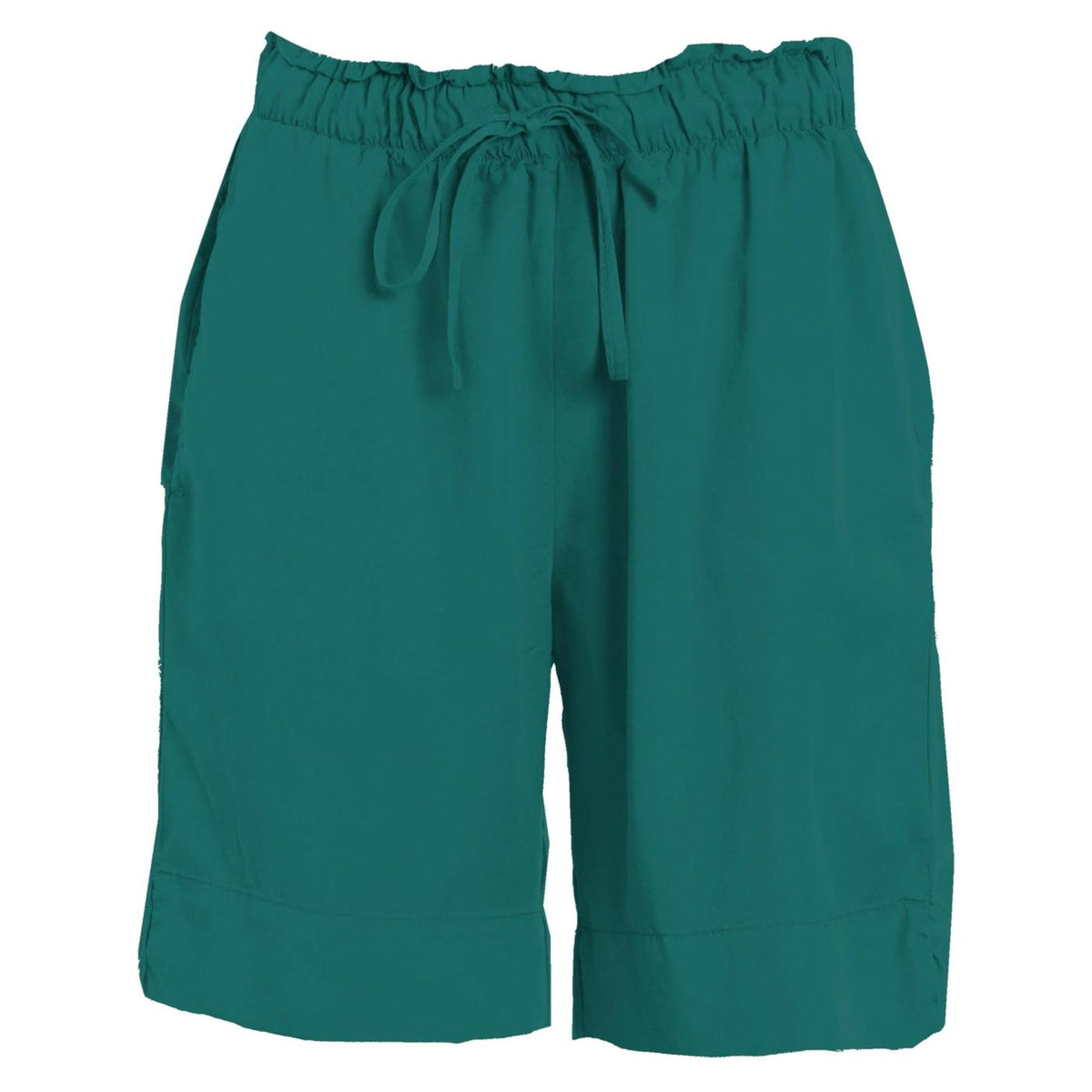 DEHA SHORTS IN TENCEL - Verde - vista 3
