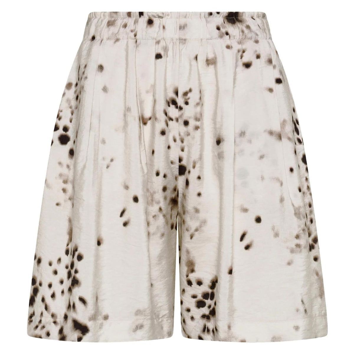 DEHA SHORTS IN VISCOSA ALLOVER - Beige - vista 3