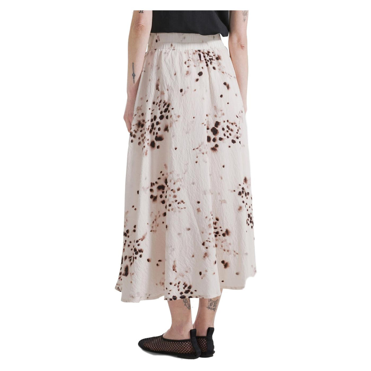 DEHA GONNA LUNGA VISCOSA AOP - Beige - vista 2
