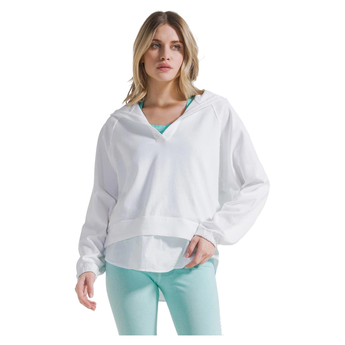 DEHA FELPA CON CAPPUCCIO - Bianco - immagine principale