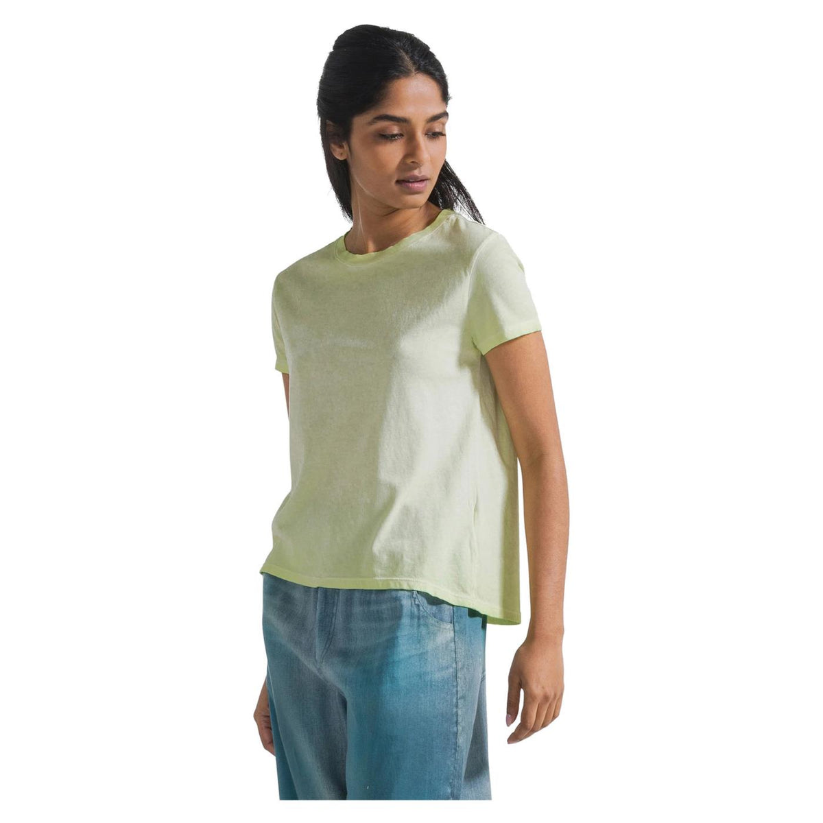DEHA T-SHIRT EFFETTO FADE - Lime - immagine principale