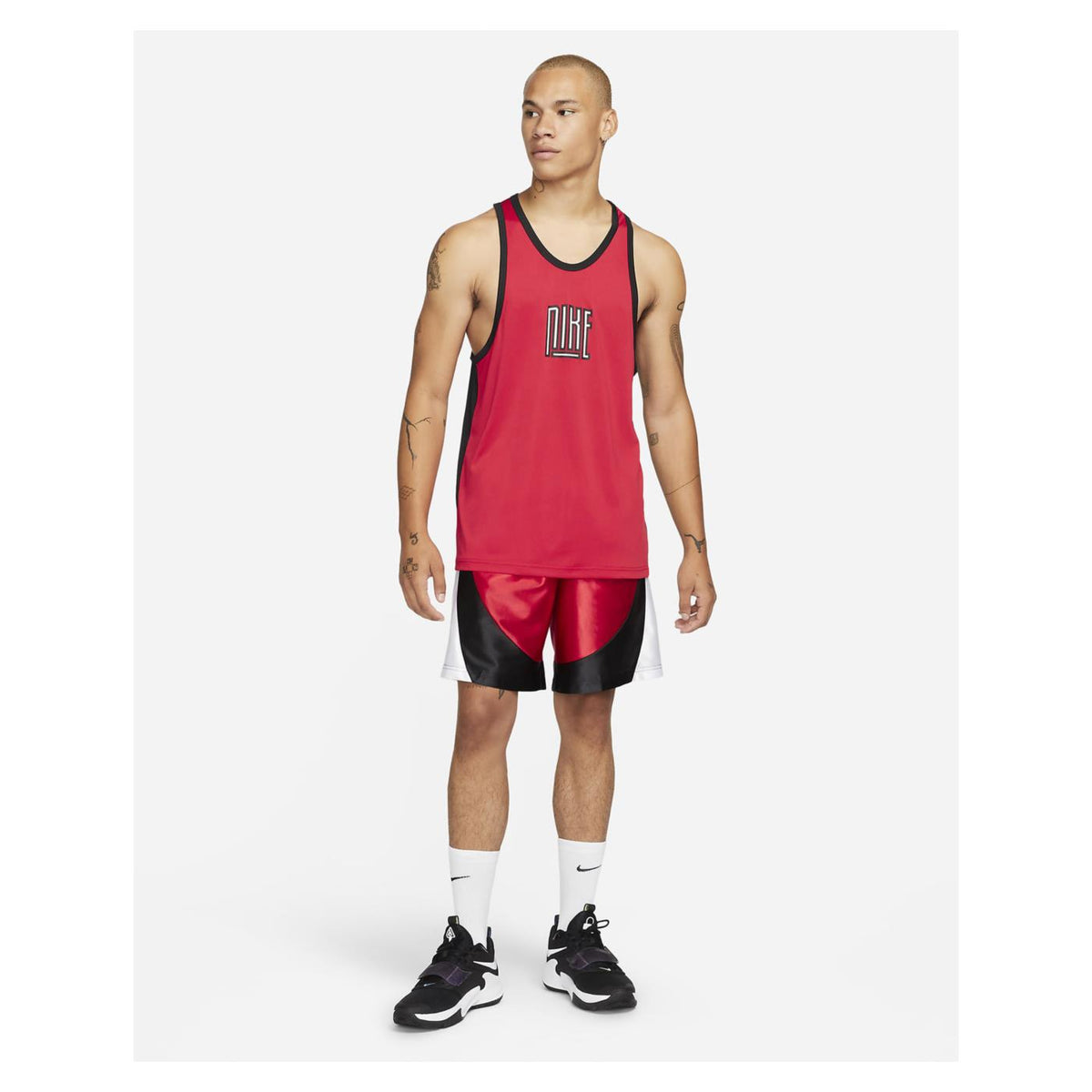 NIKE DRI-FIT MEN BASKETBALL JE - Rosso - vista 3