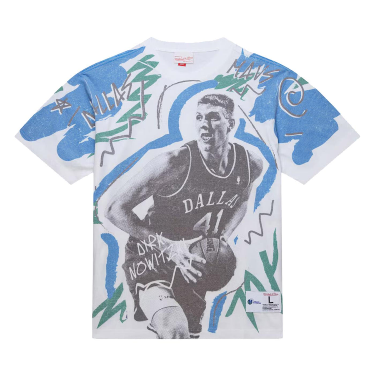 MITCHELL &amp; NESS VINTAGE TEE DIRK NOWITZKI