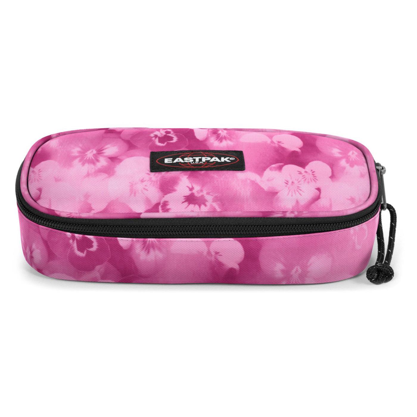 EASTPAK OVAL FLOWER BLUR PINK
